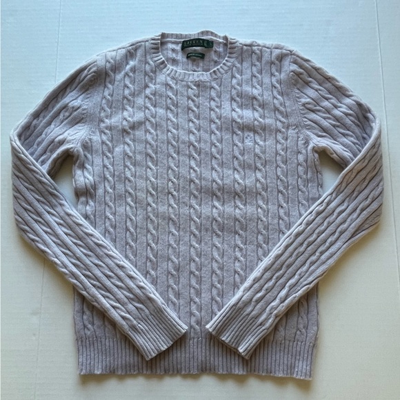 Lauren Ralph Lauren Women’s 100% Cashmere Cable Knit - Picture 14 of 14